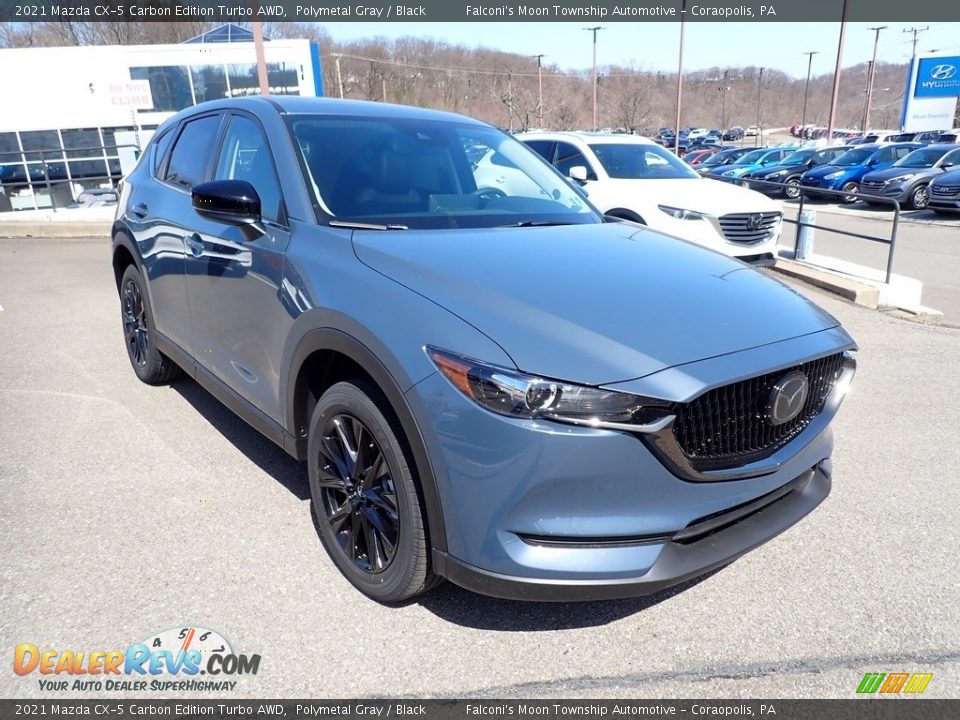 2021 Mazda CX-5 Carbon Edition Turbo AWD Polymetal Gray / Black Photo #3