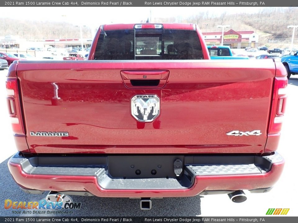 2021 Ram 1500 Laramie Crew Cab 4x4 Delmonico Red Pearl / Black Photo #4