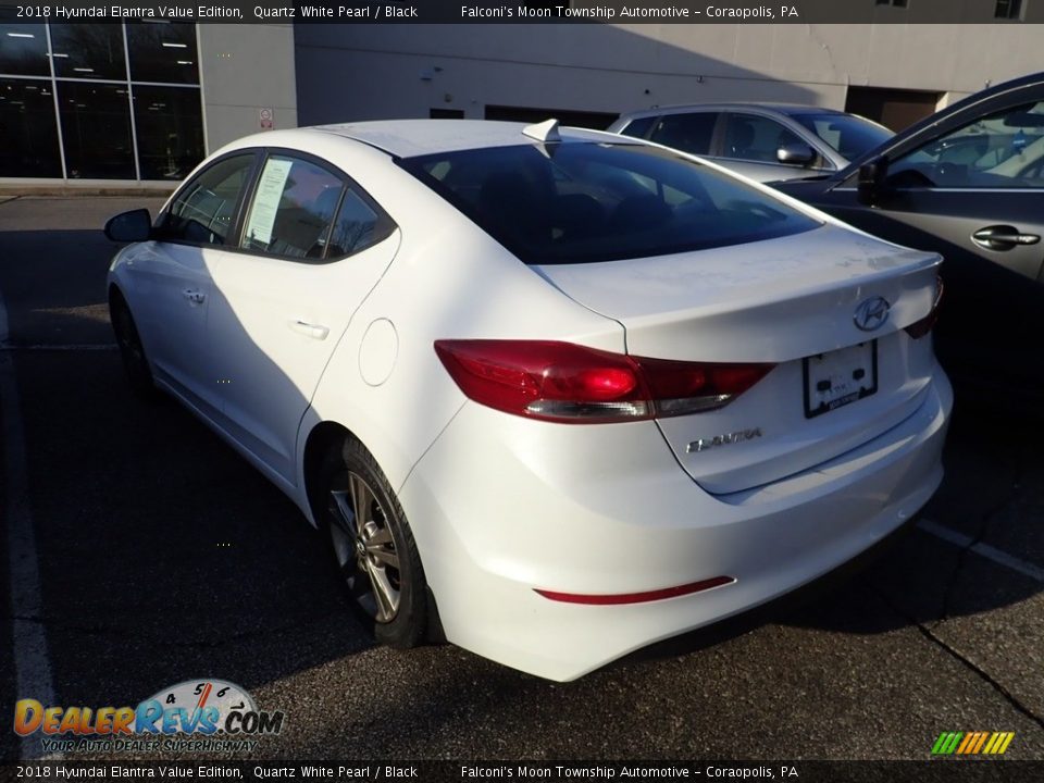 2018 Hyundai Elantra Value Edition Quartz White Pearl / Black Photo #2