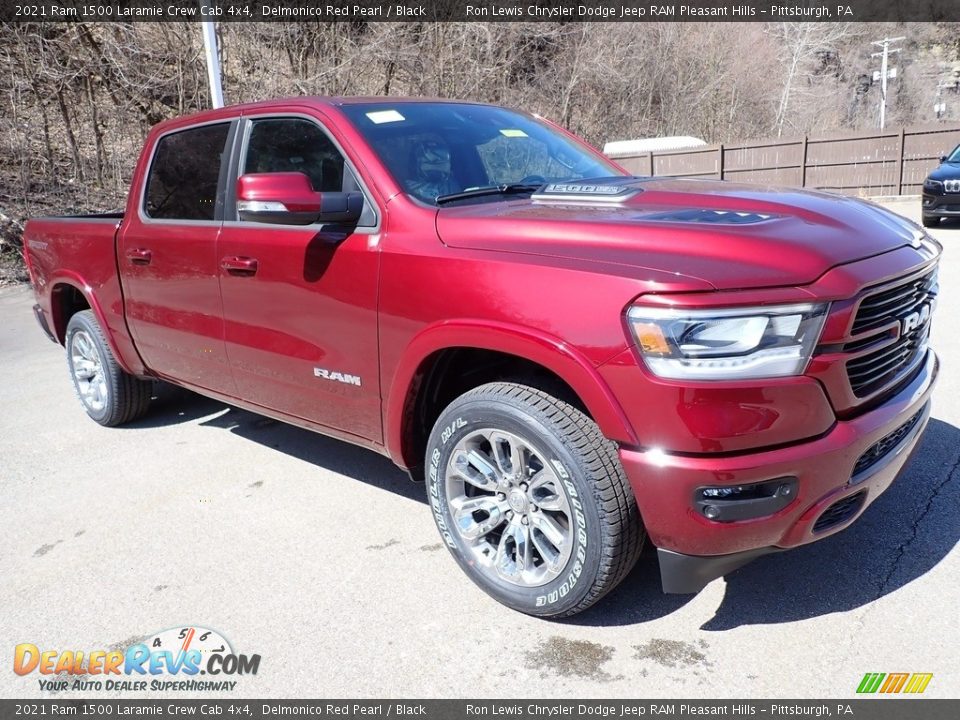 2021 Ram 1500 Laramie Crew Cab 4x4 Delmonico Red Pearl / Black Photo #7