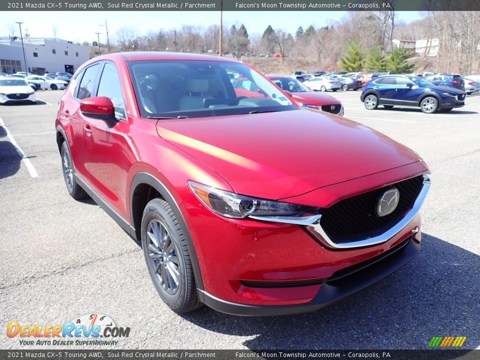 2021 Mazda CX-5 Touring AWD Soul Red Crystal Metallic / Parchment Photo #3