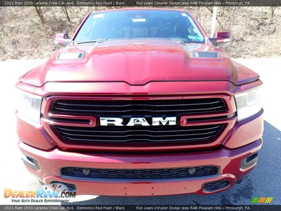 2021 Ram 1500 Laramie Crew Cab 4x4 Delmonico Red Pearl / Black Photo #8