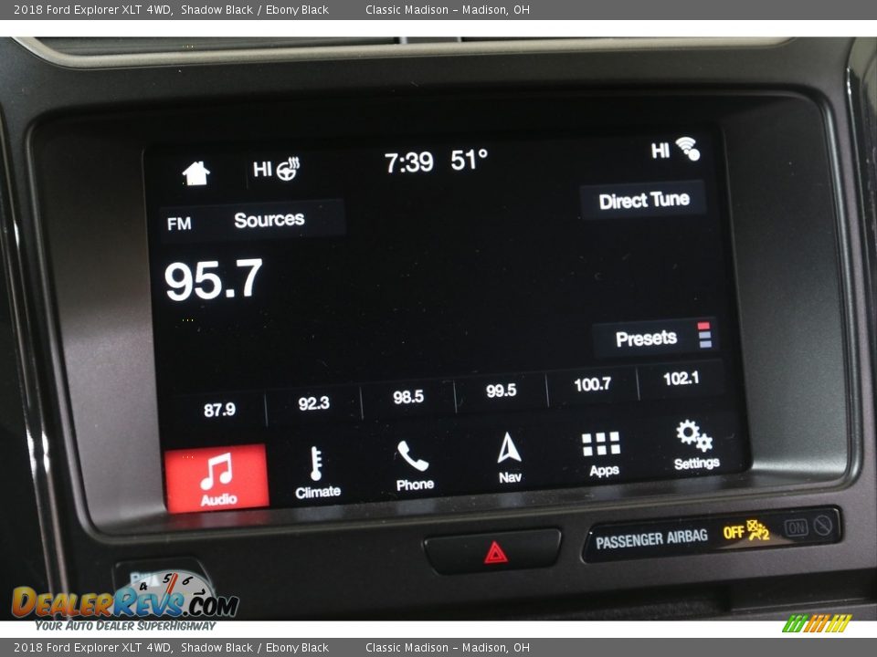 2018 Ford Explorer XLT 4WD Shadow Black / Ebony Black Photo #10