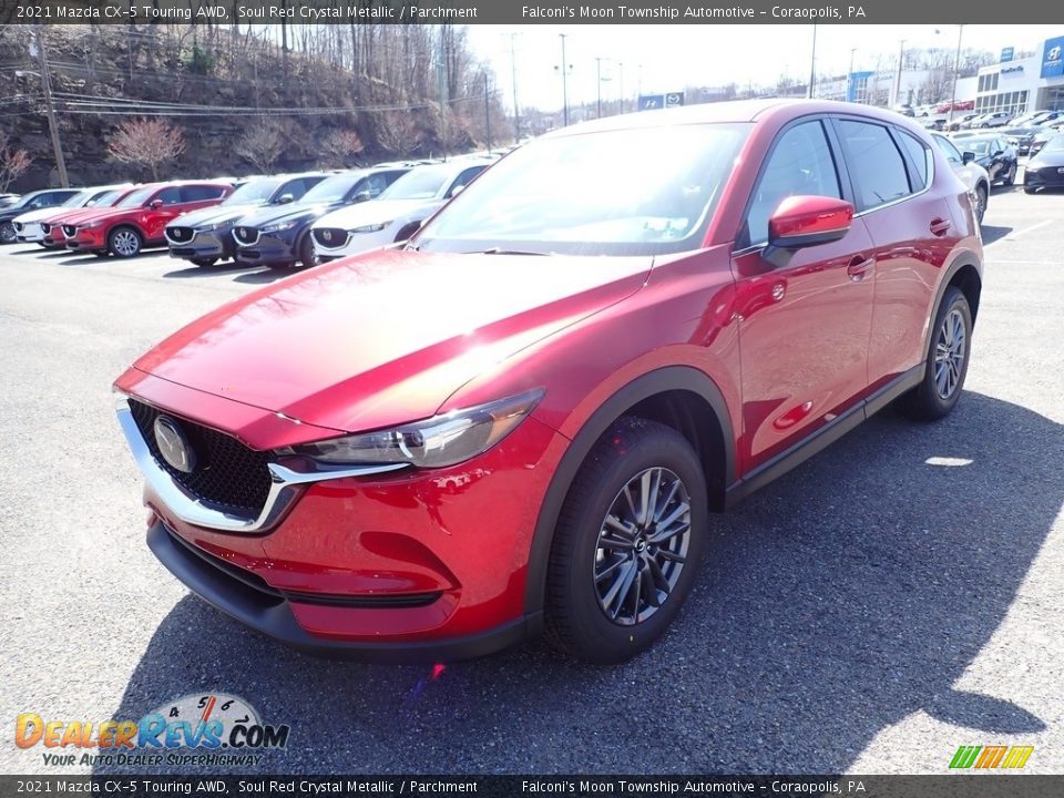 2021 Mazda CX-5 Touring AWD Soul Red Crystal Metallic / Parchment Photo #5