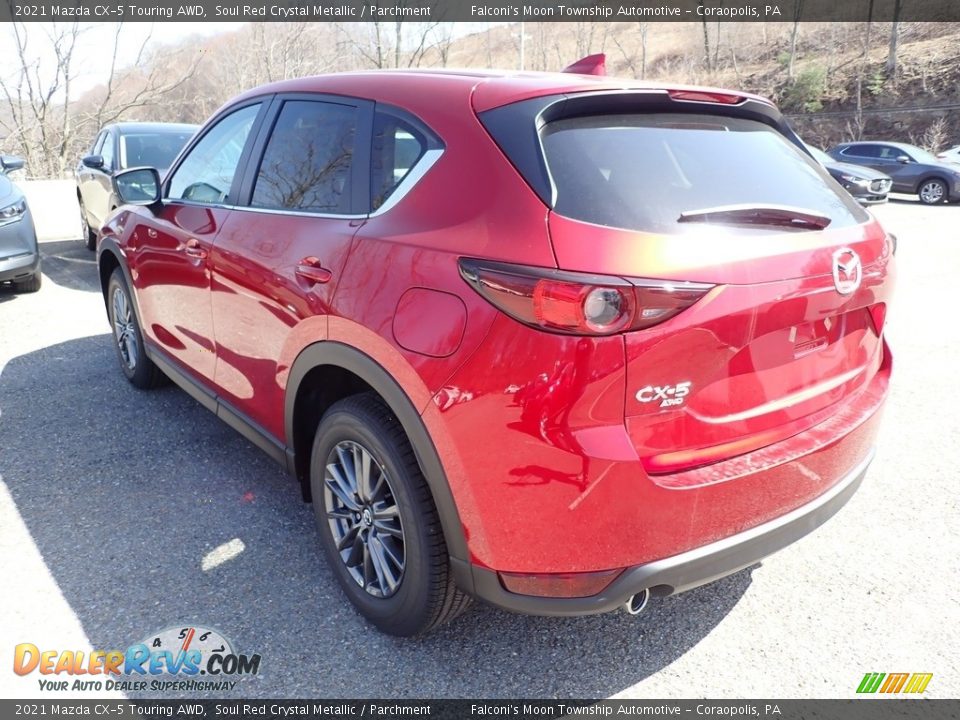 2021 Mazda CX-5 Touring AWD Soul Red Crystal Metallic / Parchment Photo #6