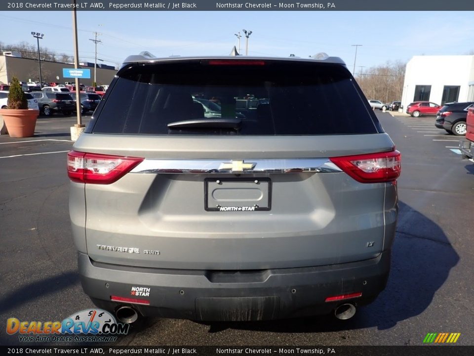 2018 Chevrolet Traverse LT AWD Pepperdust Metallic / Jet Black Photo #6