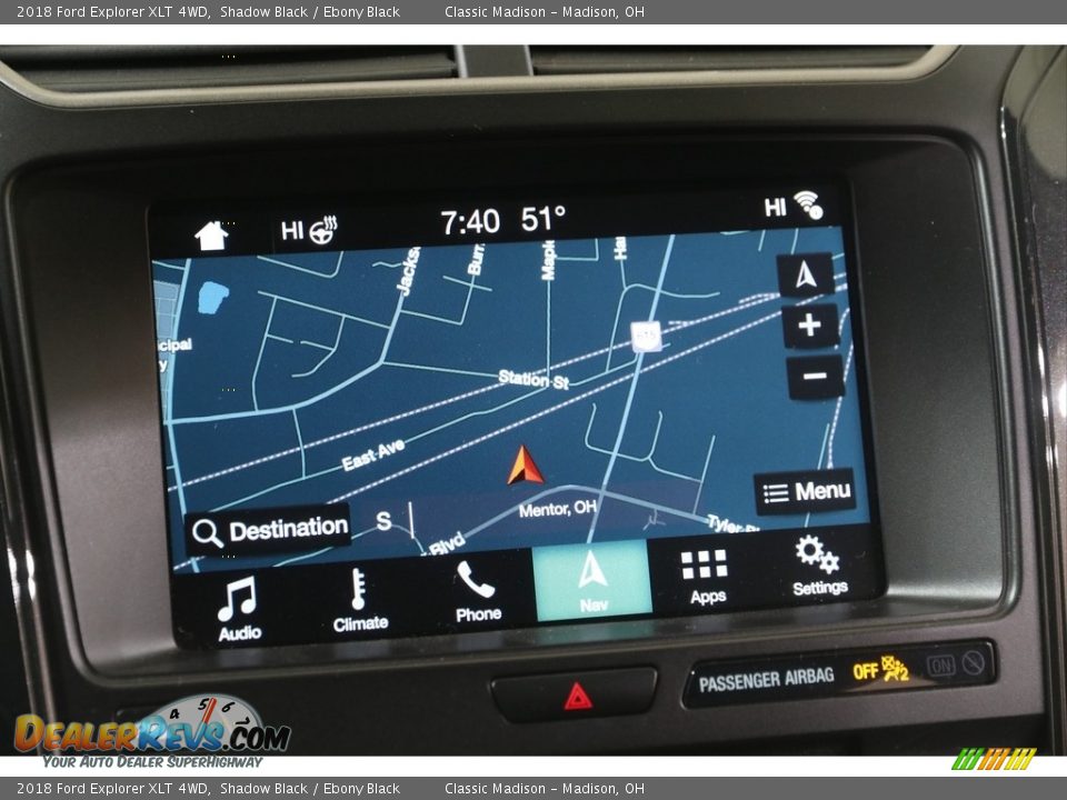 2018 Ford Explorer XLT 4WD Shadow Black / Ebony Black Photo #13