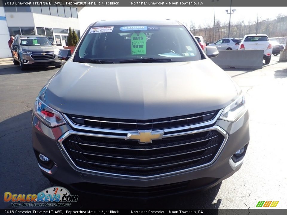 2018 Chevrolet Traverse LT AWD Pepperdust Metallic / Jet Black Photo #13