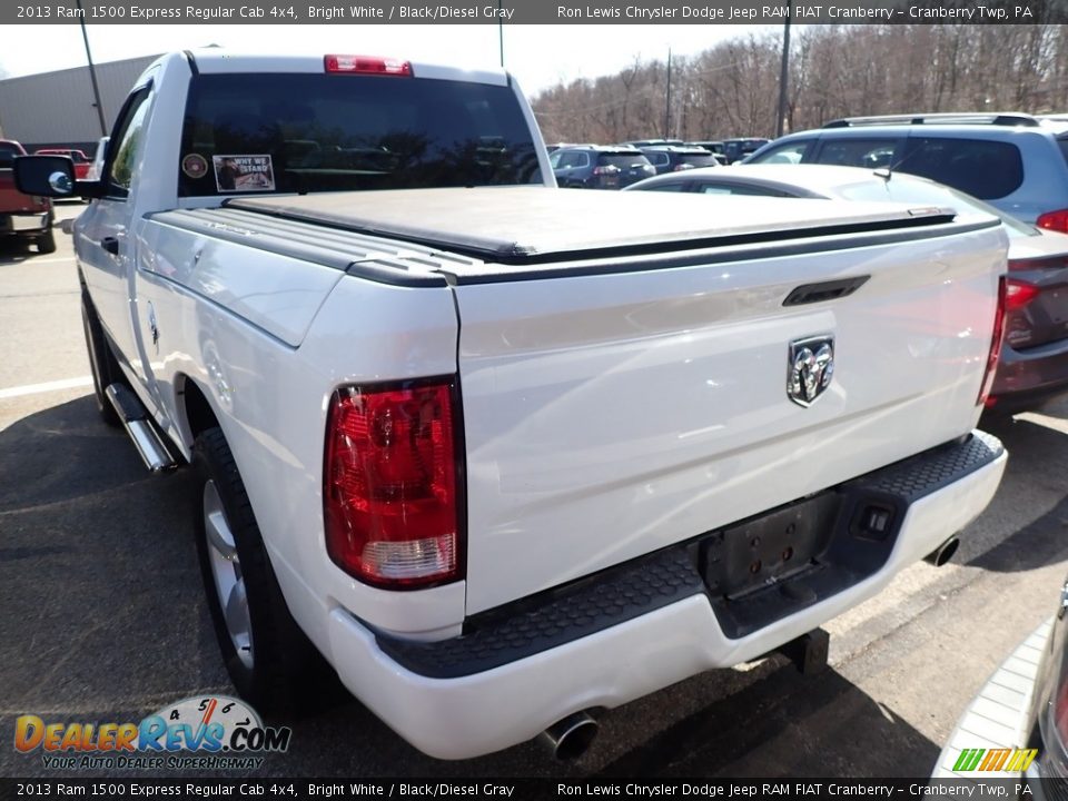 2013 Ram 1500 Express Regular Cab 4x4 Bright White / Black/Diesel Gray Photo #2