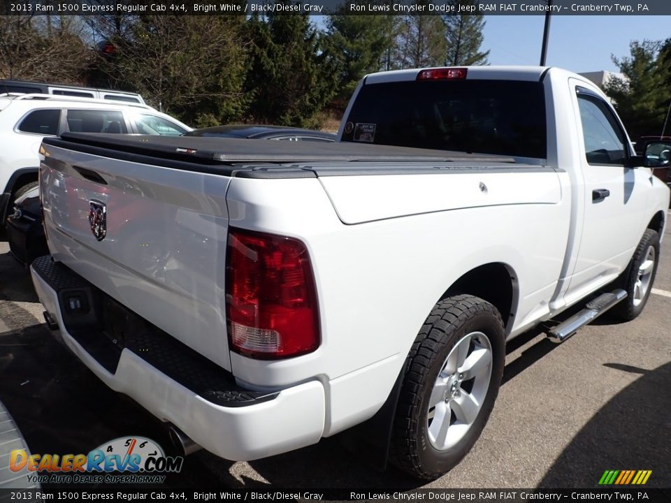 2013 Ram 1500 Express Regular Cab 4x4 Bright White / Black/Diesel Gray Photo #4