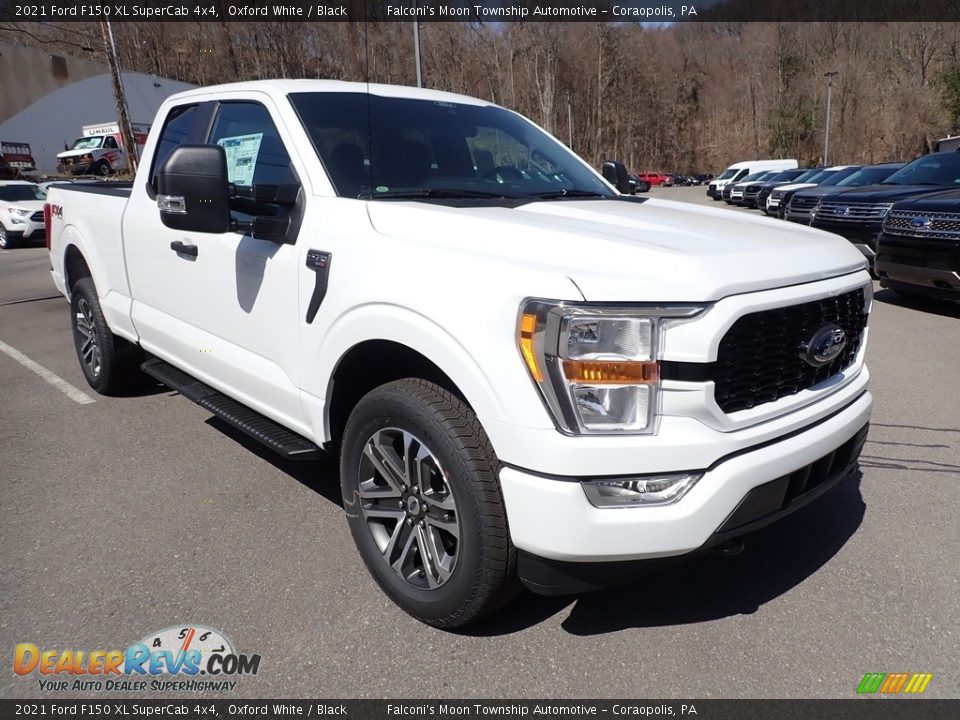 2021 Ford F150 XL SuperCab 4x4 Oxford White / Black Photo #3