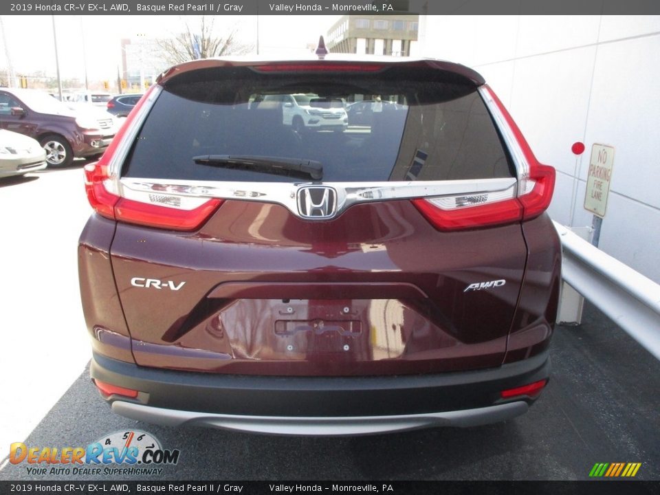 2019 Honda CR-V EX-L AWD Basque Red Pearl II / Gray Photo #4