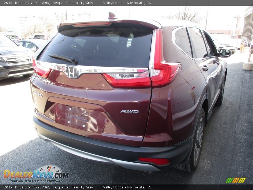 2019 Honda CR-V EX-L AWD Basque Red Pearl II / Gray Photo #5