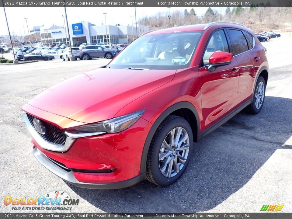 2021 Mazda CX-5 Grand Touring AWD Soul Red Crystal Metallic / Parchment Photo #5