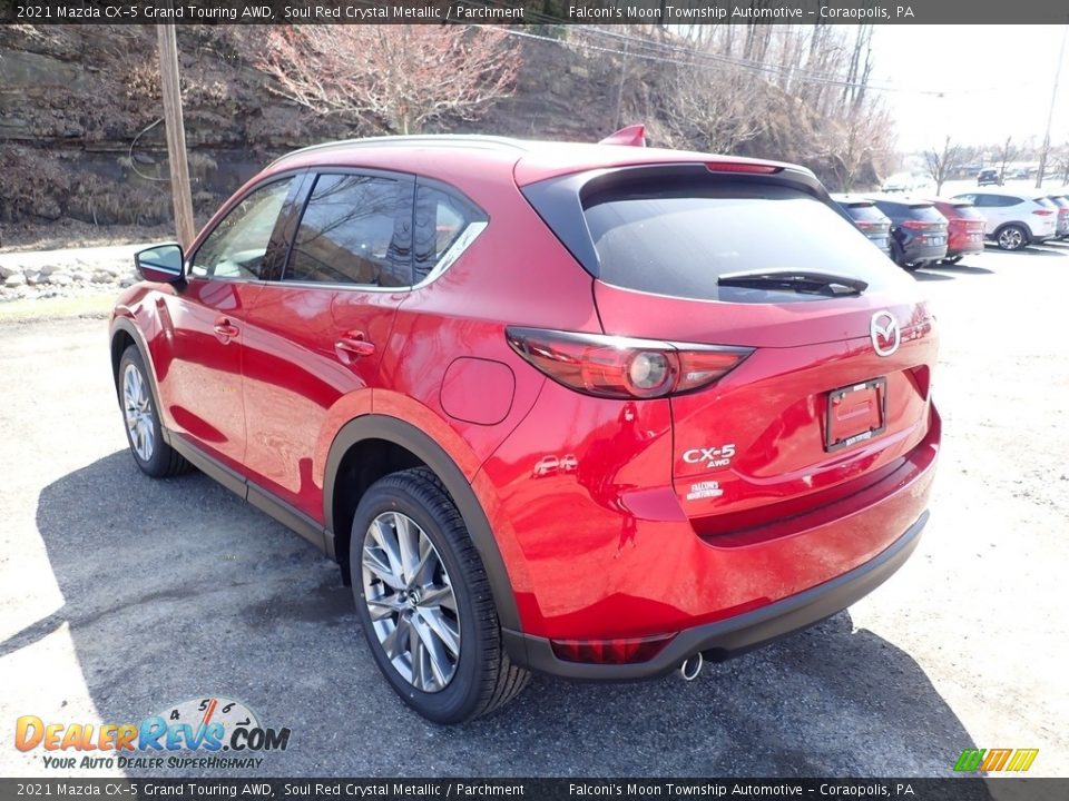 2021 Mazda CX-5 Grand Touring AWD Soul Red Crystal Metallic / Parchment Photo #6