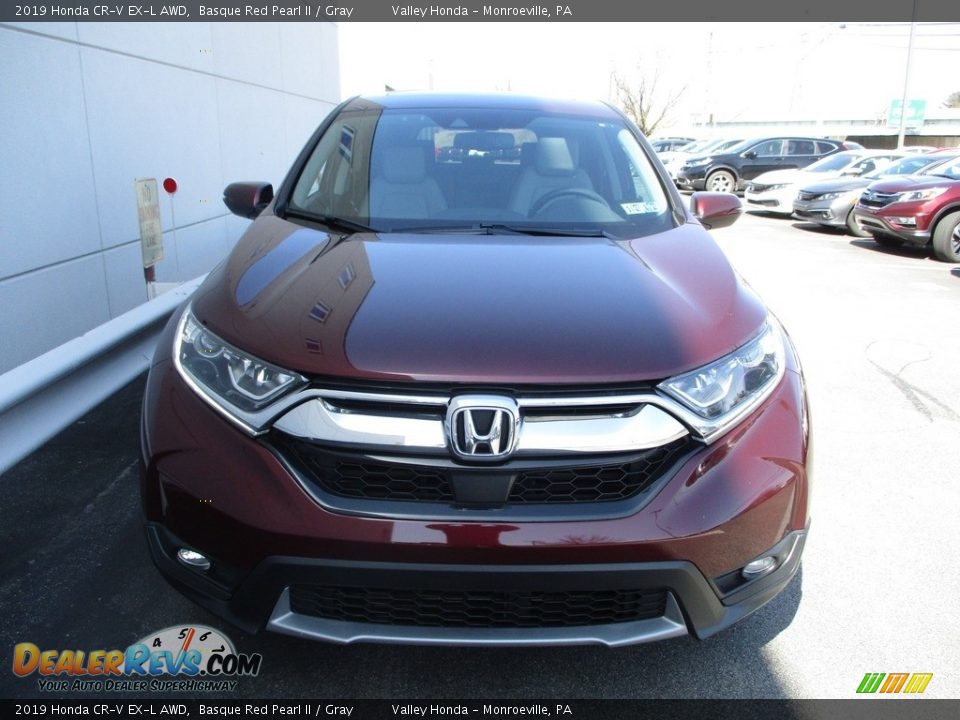 2019 Honda CR-V EX-L AWD Basque Red Pearl II / Gray Photo #8