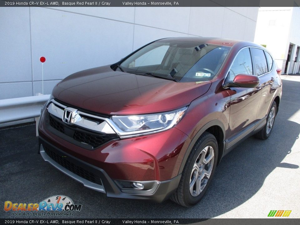 2019 Honda CR-V EX-L AWD Basque Red Pearl II / Gray Photo #9