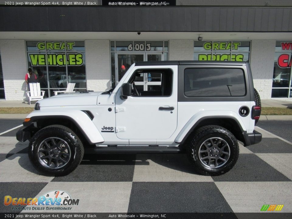 2021 Jeep Wrangler Sport 4x4 Bright White / Black Photo #1