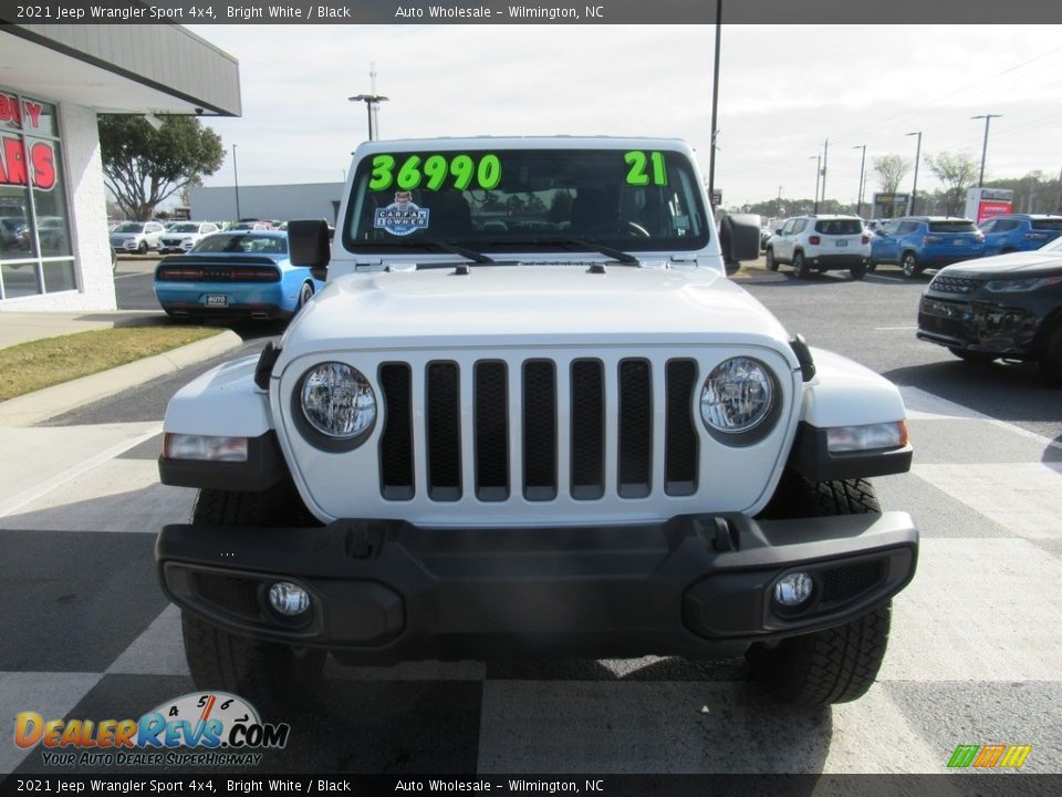 2021 Jeep Wrangler Sport 4x4 Bright White / Black Photo #2