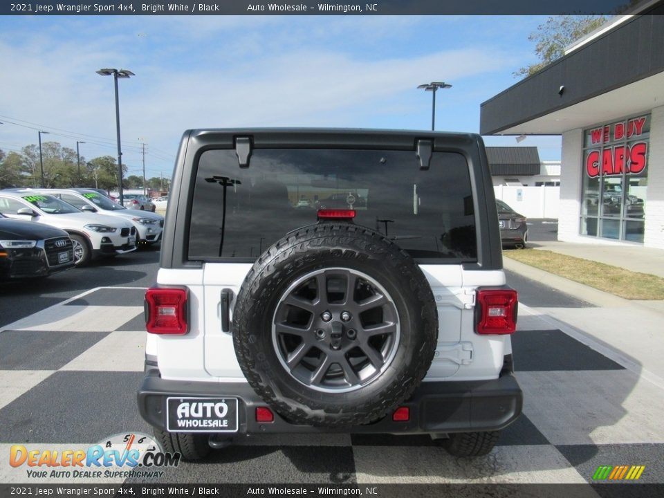 2021 Jeep Wrangler Sport 4x4 Bright White / Black Photo #4