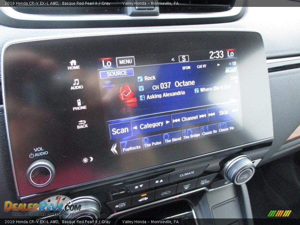 2019 Honda CR-V EX-L AWD Basque Red Pearl II / Gray Photo #15