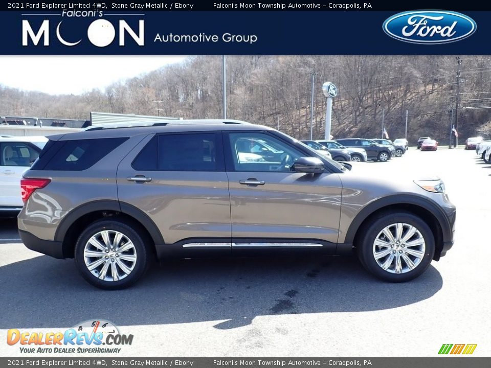 2021 Ford Explorer Limited 4WD Stone Gray Metallic / Ebony Photo #1