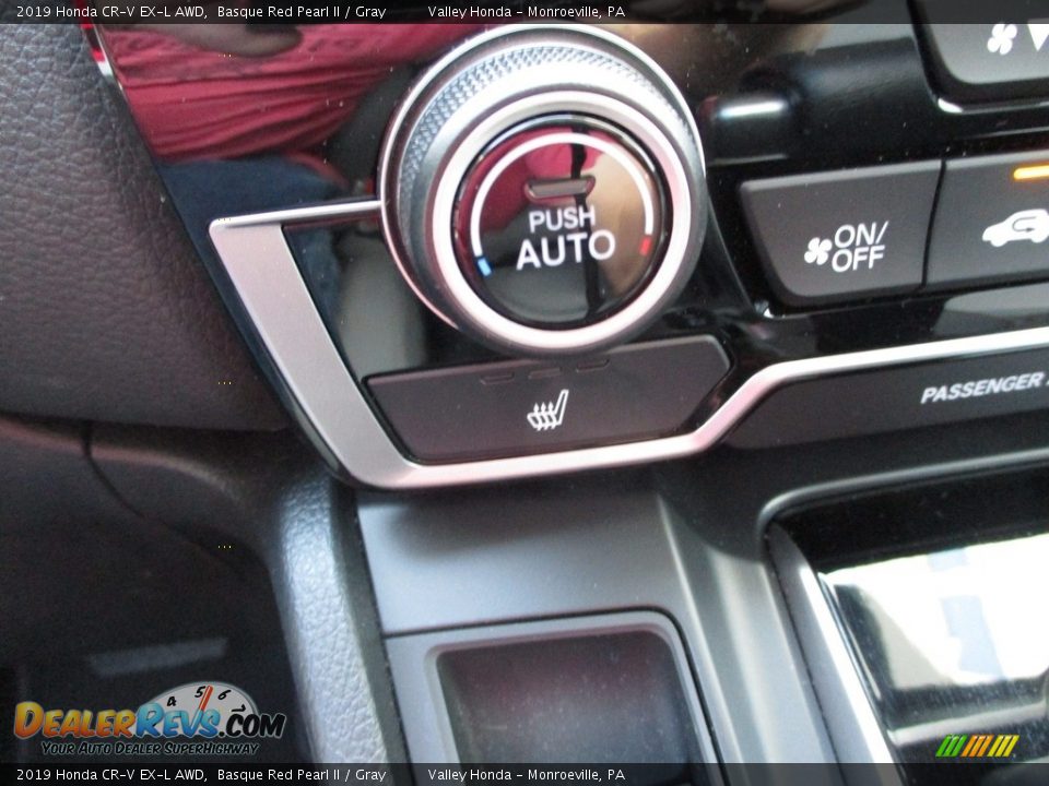 2019 Honda CR-V EX-L AWD Basque Red Pearl II / Gray Photo #18