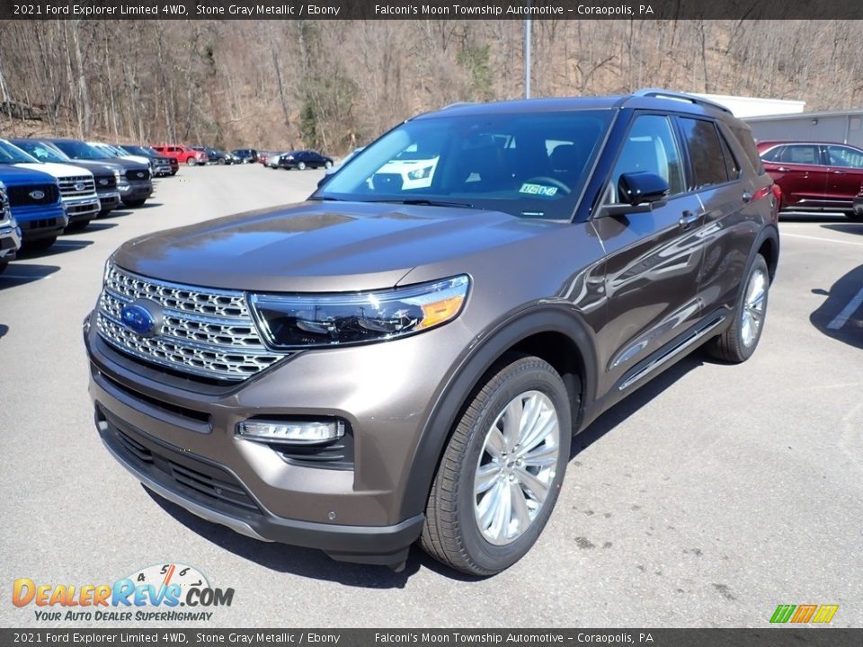 2021 Ford Explorer Limited 4WD Stone Gray Metallic / Ebony Photo #5