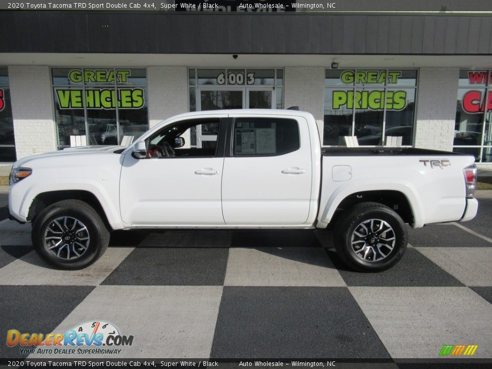 2020 Toyota Tacoma TRD Sport Double Cab 4x4 Super White / Black Photo #1