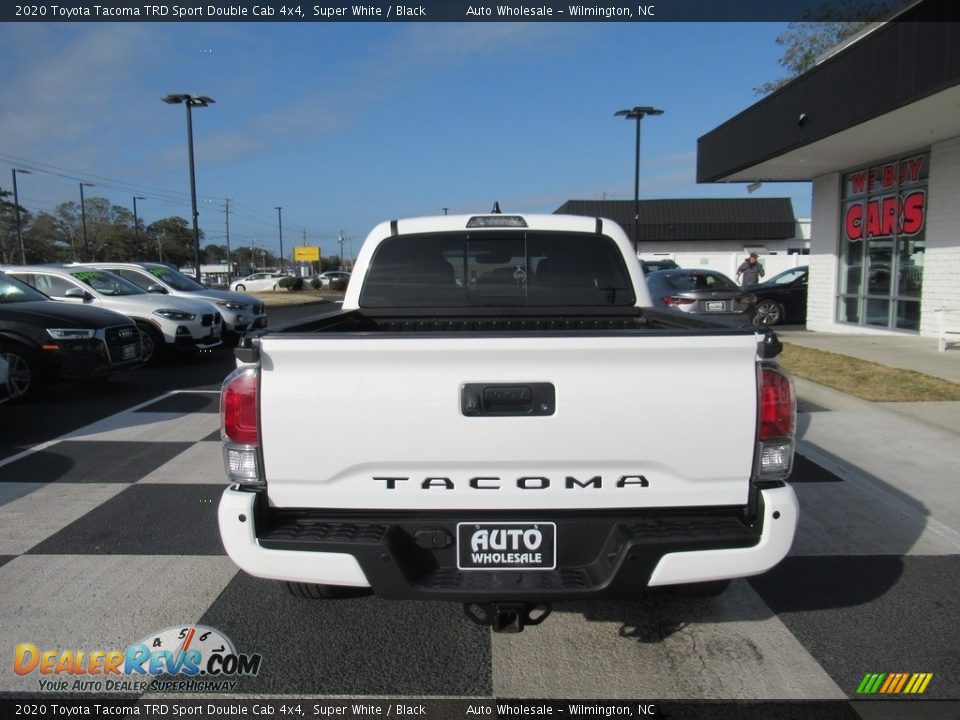 2020 Toyota Tacoma TRD Sport Double Cab 4x4 Super White / Black Photo #4