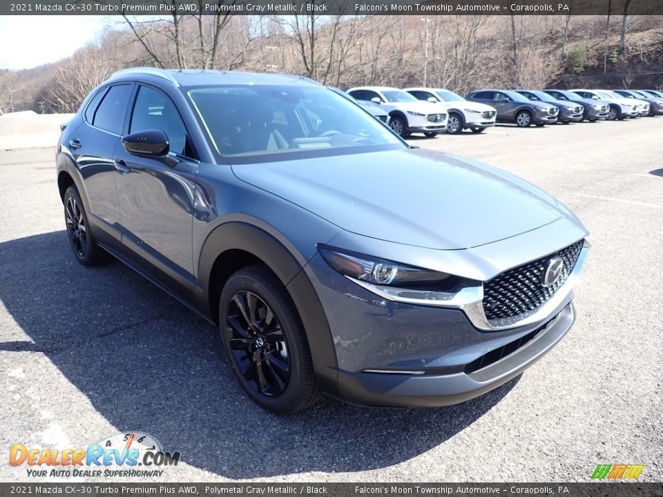 2021 Mazda CX-30 Turbo Premium Plus AWD Polymetal Gray Metallic / Black Photo #3