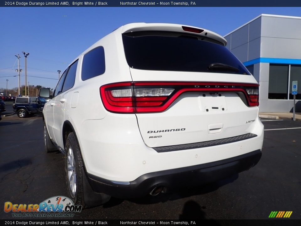 2014 Dodge Durango Limited AWD Bright White / Black Photo #5
