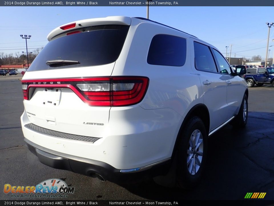 2014 Dodge Durango Limited AWD Bright White / Black Photo #8