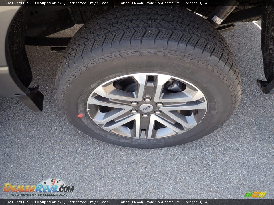 2021 Ford F150 STX SuperCab 4x4 Carbonized Gray / Black Photo #7
