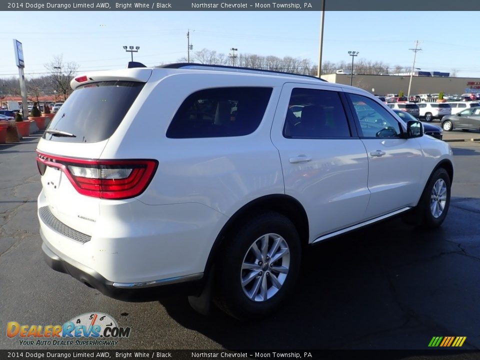 2014 Dodge Durango Limited AWD Bright White / Black Photo #9