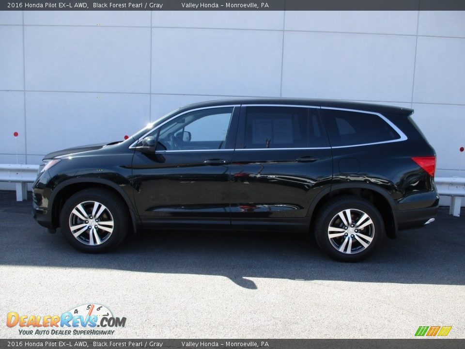 2016 Honda Pilot EX-L AWD Black Forest Pearl / Gray Photo #2