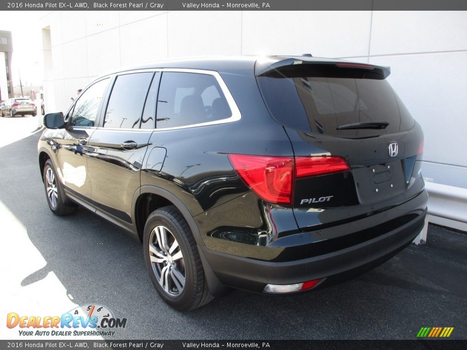2016 Honda Pilot EX-L AWD Black Forest Pearl / Gray Photo #3