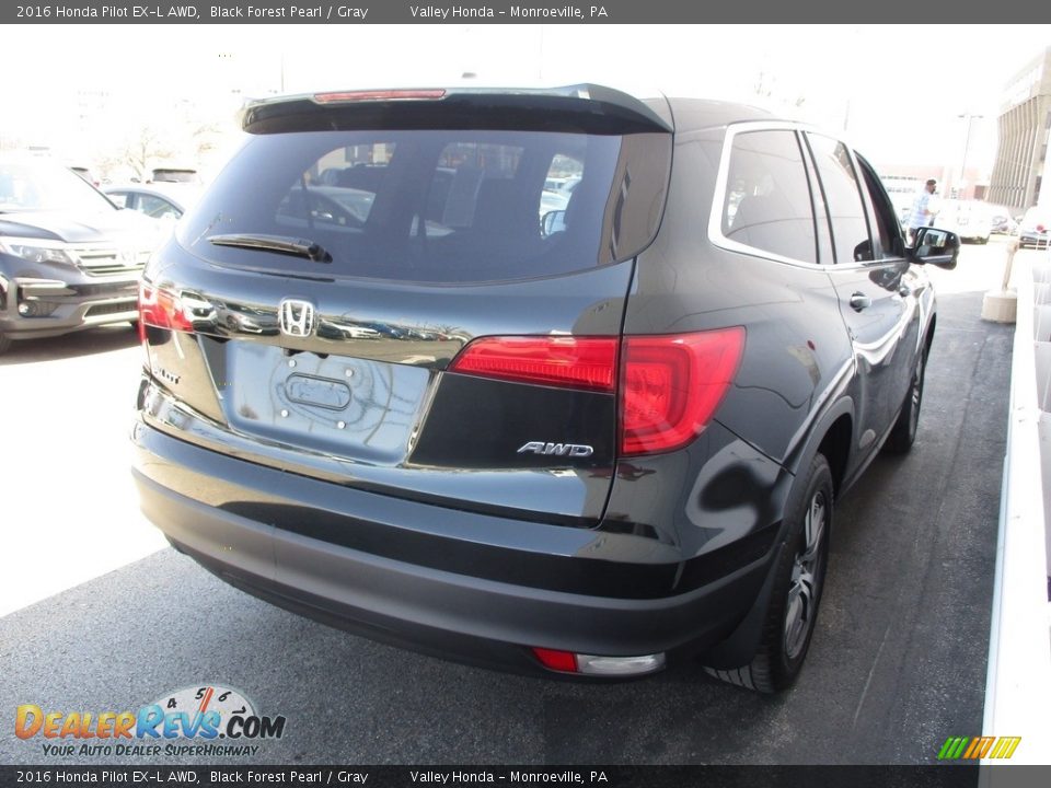 2016 Honda Pilot EX-L AWD Black Forest Pearl / Gray Photo #5