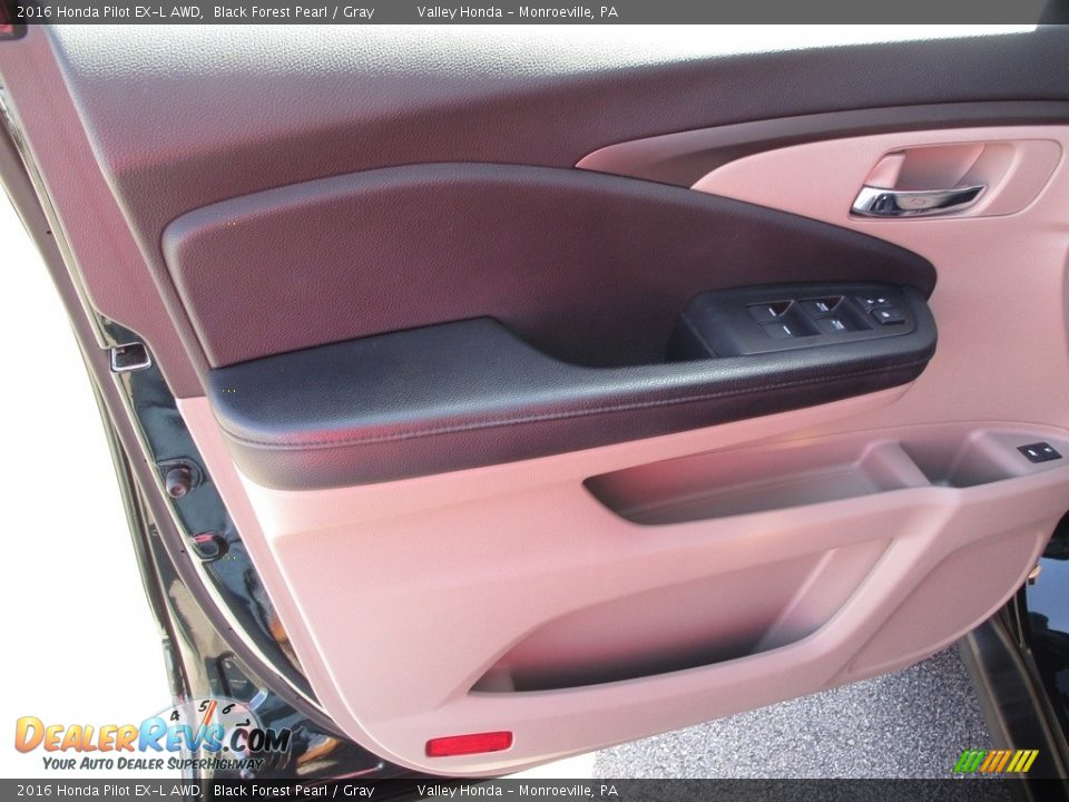 2016 Honda Pilot EX-L AWD Black Forest Pearl / Gray Photo #10