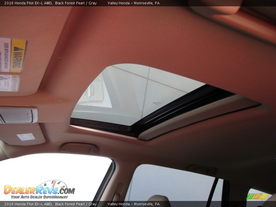 2016 Honda Pilot EX-L AWD Black Forest Pearl / Gray Photo #11