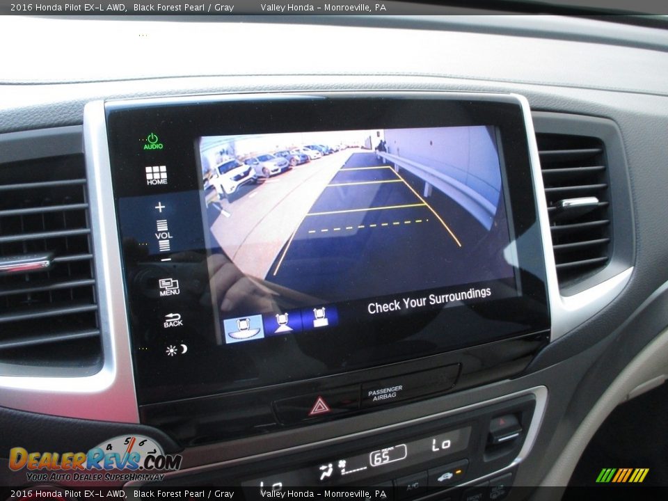 2016 Honda Pilot EX-L AWD Black Forest Pearl / Gray Photo #16