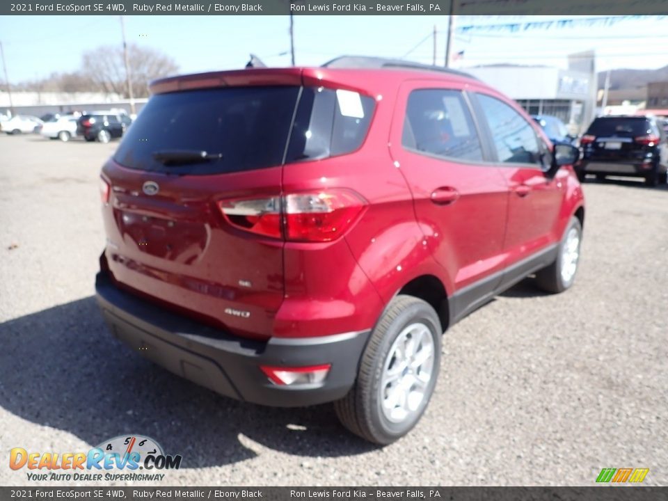 2021 Ford EcoSport SE 4WD Ruby Red Metallic / Ebony Black Photo #2