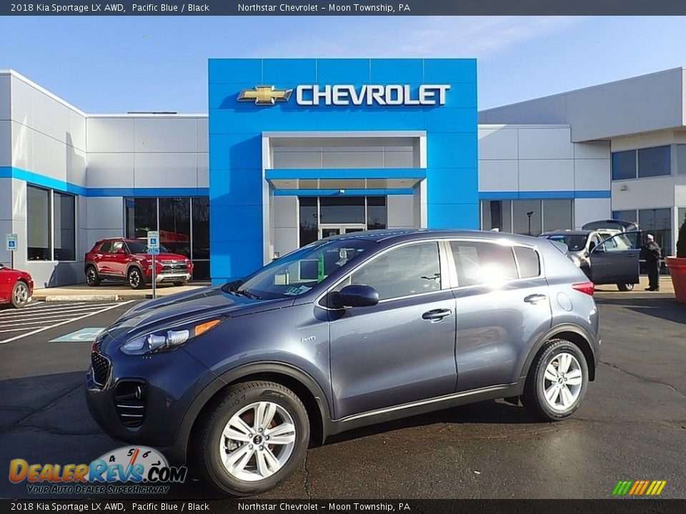 2018 Kia Sportage LX AWD Pacific Blue / Black Photo #1