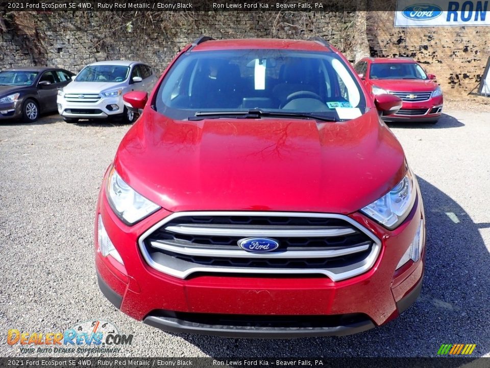 2021 Ford EcoSport SE 4WD Ruby Red Metallic / Ebony Black Photo #4