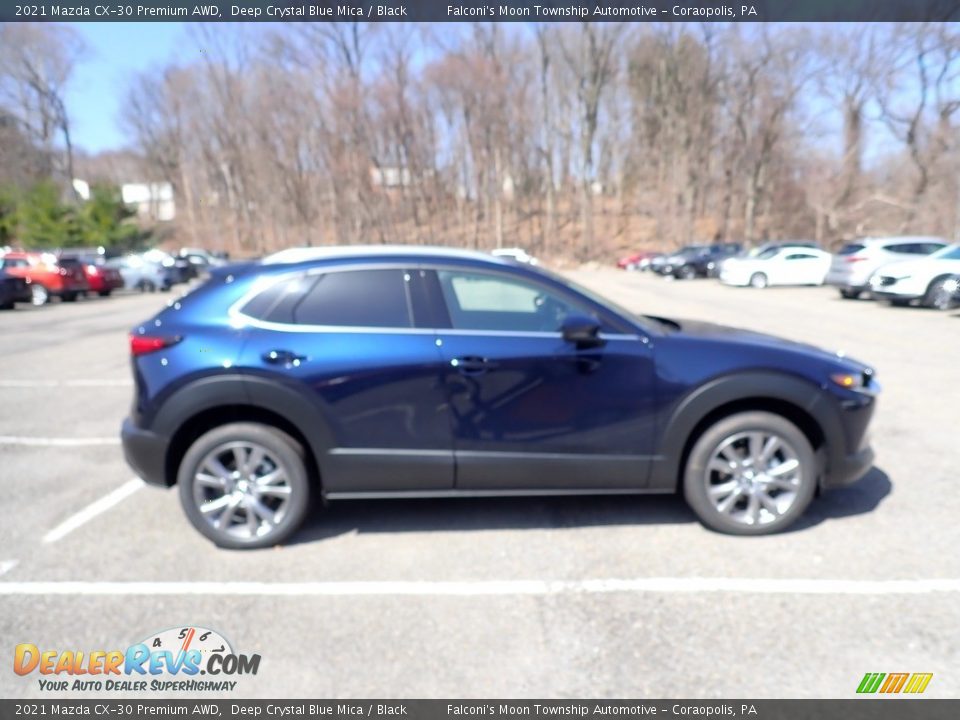 2021 Mazda CX-30 Premium AWD Deep Crystal Blue Mica / Black Photo #1