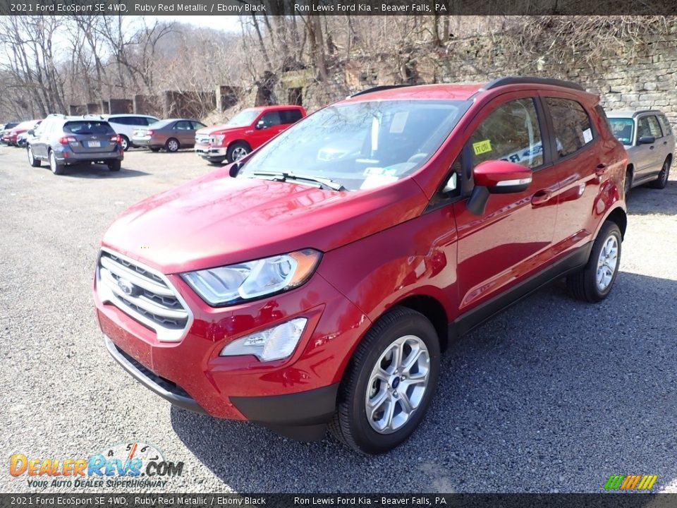 2021 Ford EcoSport SE 4WD Ruby Red Metallic / Ebony Black Photo #5