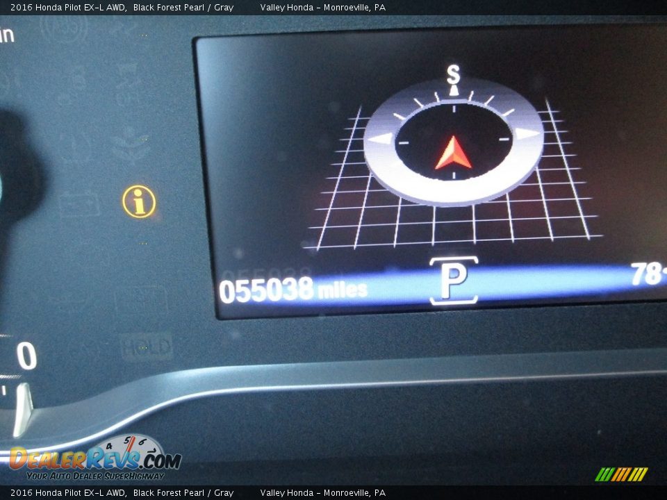 2016 Honda Pilot EX-L AWD Black Forest Pearl / Gray Photo #20