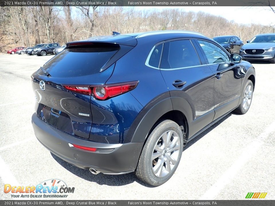 2021 Mazda CX-30 Premium AWD Deep Crystal Blue Mica / Black Photo #2