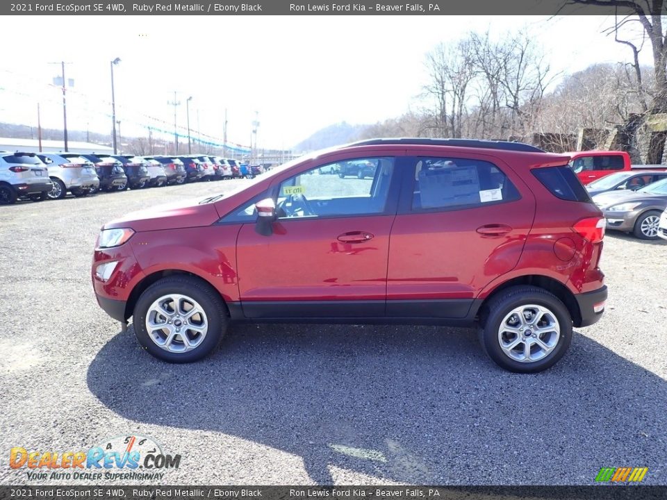 2021 Ford EcoSport SE 4WD Ruby Red Metallic / Ebony Black Photo #6