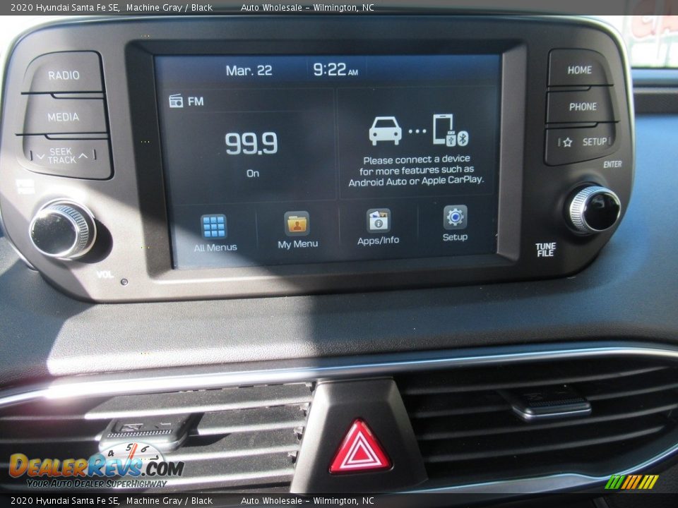 2020 Hyundai Santa Fe SE Machine Gray / Black Photo #16